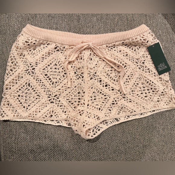 Zara Other - Wild Fable Women's Crochet Lace Shorts in Cream